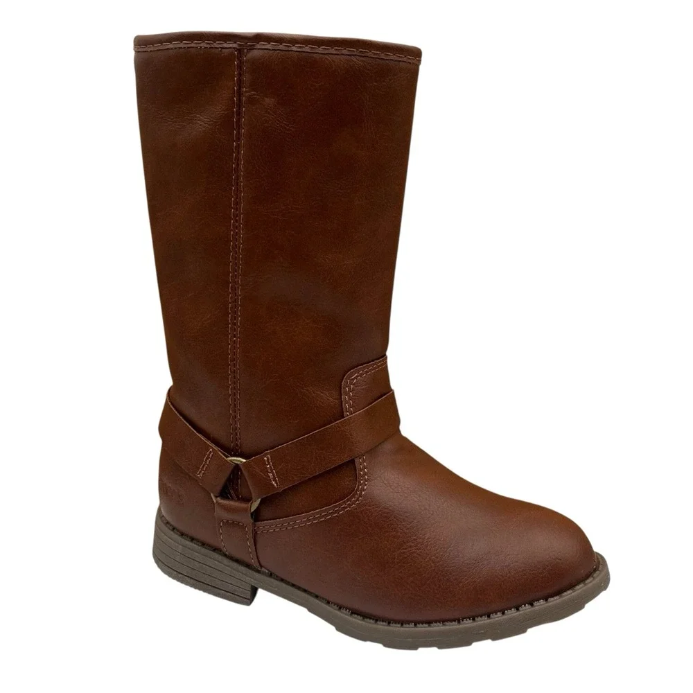 Carters Little Girls Liat High-Shaft Riding Boot Size 12 Brown Size Zip Mid-calf